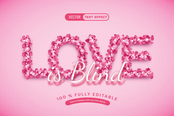 Pink Love Editable Text Effect