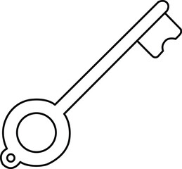 Classic key illustration Vector