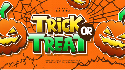 Halloween Trick or Treat Text Effect
