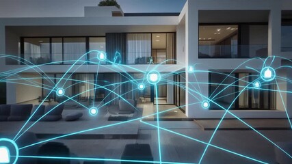 Abstract global technology background with digital internet network and globe