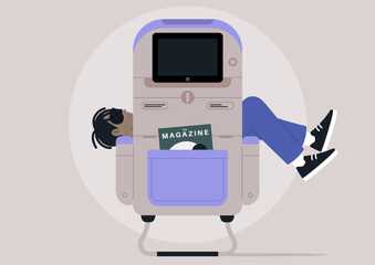 A traveler finds comfort in the cozy airplane seat, deeply asleep with a sleeping mask on, The serene atmosphere captures a moment of bliss during flight