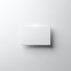 Fototapeta premium White Blank Rectangular Box Mockup Floating on a Bright Minimalist Background