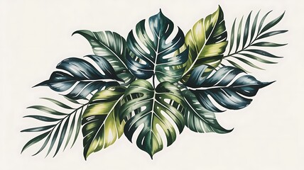 green leaves background