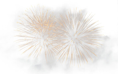 Fototapeta premium Holiday Fireworks PNG Vibrant Salute Explosion