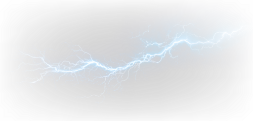 Bright Electric Lines PNG Thunder Strike Effect