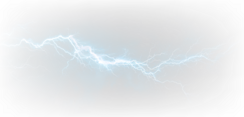 Bright Electric Lines PNG Thunder Strike Effect