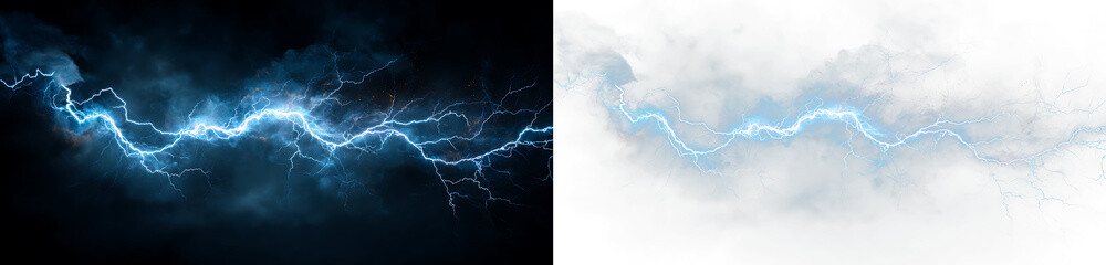 Storm Lightning PNG Dark Background Energy Flash