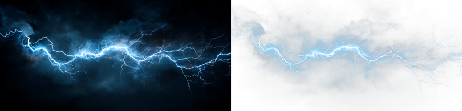 Storm Lightning PNG Dark Background Energy Flash