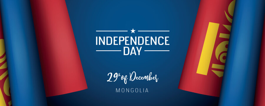 Mongolia independence day vector banner, greeting card. - Powered by Adobe