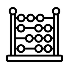 Abacus line icon