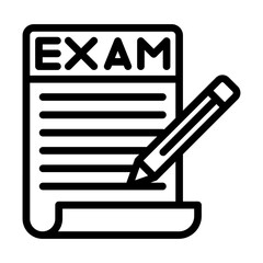Exam line icon