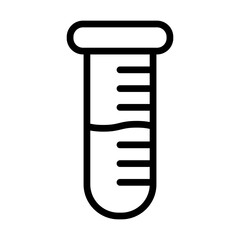 Test tube line icon