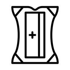 Pencil sharpener line icon