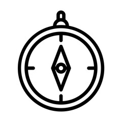 Compass line icon