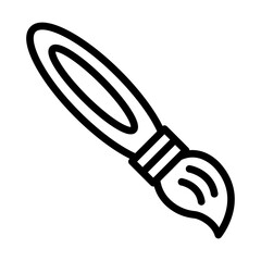 Paint brush line icon