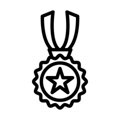 Medal line icon