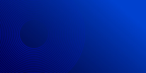 Blue abstract background with gradient circles. Vector illustration