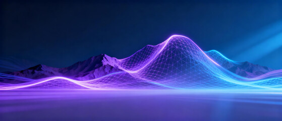 Abstract digital landscape