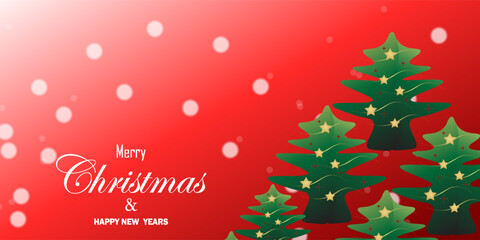 Naklejka premium Merry Christmas and happy new year 2024, Bright Christmas and New Year design holiday frame. simple presentation