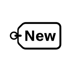 Creative vector illustration showing new inside price tag icon for ecommerce and retail projects