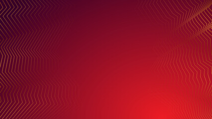 A vibrant red and maroon gradient background with subtle wavy golden lines creating an abstract and modern design.