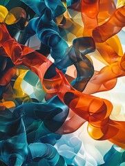 Stylized graphic, abstract protein folding pattern, flowing amino acid chains, vibrant molecular codes, --ar 3:4 --stylize 180 --v 6.1 Job ID: e00a686e-15bb-4727-848c-583d0b572ae5