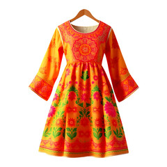 red dress isolated on white