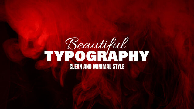 Clean and Minimal Typography Animations