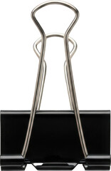 Black and Silver Binder Clip