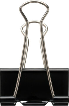 Black and Silver Binder Clip