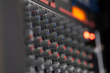 sound mixer control panel