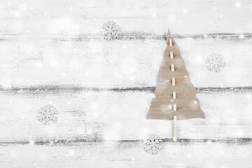 Traditional New Year composition. Festive decor, handmade paper flowers, gift idea. Holiday time