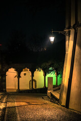 Udine. A magical Christmas atmosphere bathed in lights.