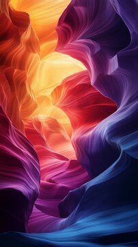 The mesmerising waves of light shades in the canyon will emphasise the main background of presentations about travel, nature and adventure.