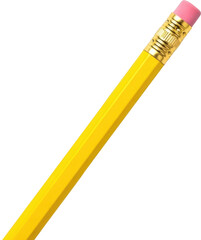 Yellow Pencil with Pink Eraser