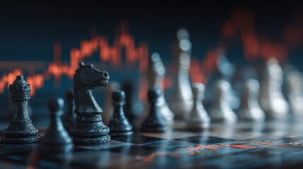 Chess game on stock market financial data