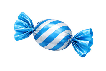 blue bow isolated on white