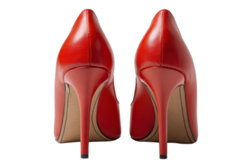High Heels Placed Back To Back Showing Profile On Transparent Background