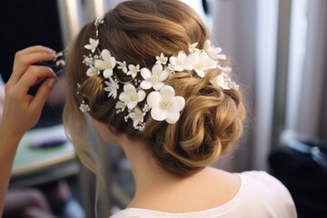 Portrait of a beautiful bride girl
