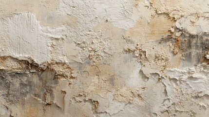 Obraz premium Textured wall with peeling paint and weathered plaster