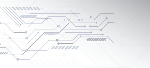 Futuristic Technology Circuit Background Vector Design