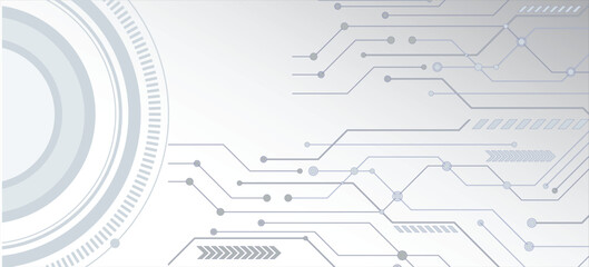 Futuristic Technology Circuit Background Vector Design