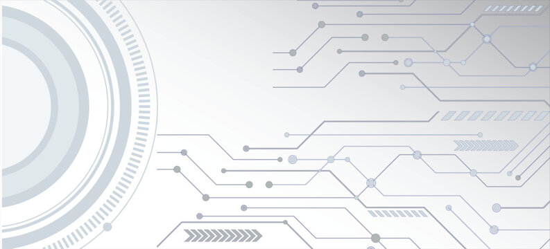 Futuristic Technology Circuit Background Vector Design