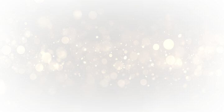 Golden bokeh sparkle dust light explosion overlay. PNG