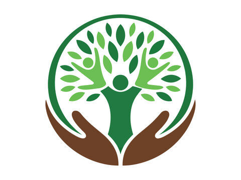 Eco-Friendly Community Tree Logo Design