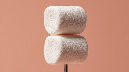 Two marshmallows on a stick