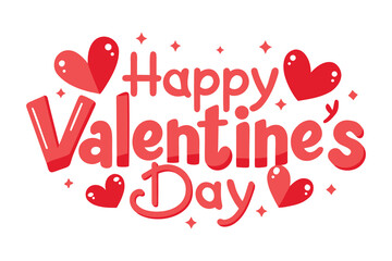 happy valentine,s day special gettings card vactor image