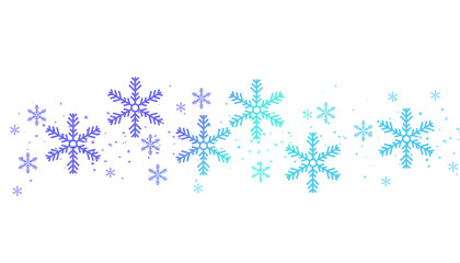 Blue teal gradient PNG winter snow and snowflakes dust overlay effect