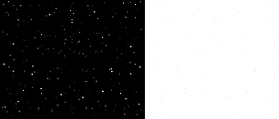 Starry night sky overlay with shimmering white stars on a black background