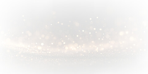 Golden bokeh sparkle dust light explosion overlay. PNG